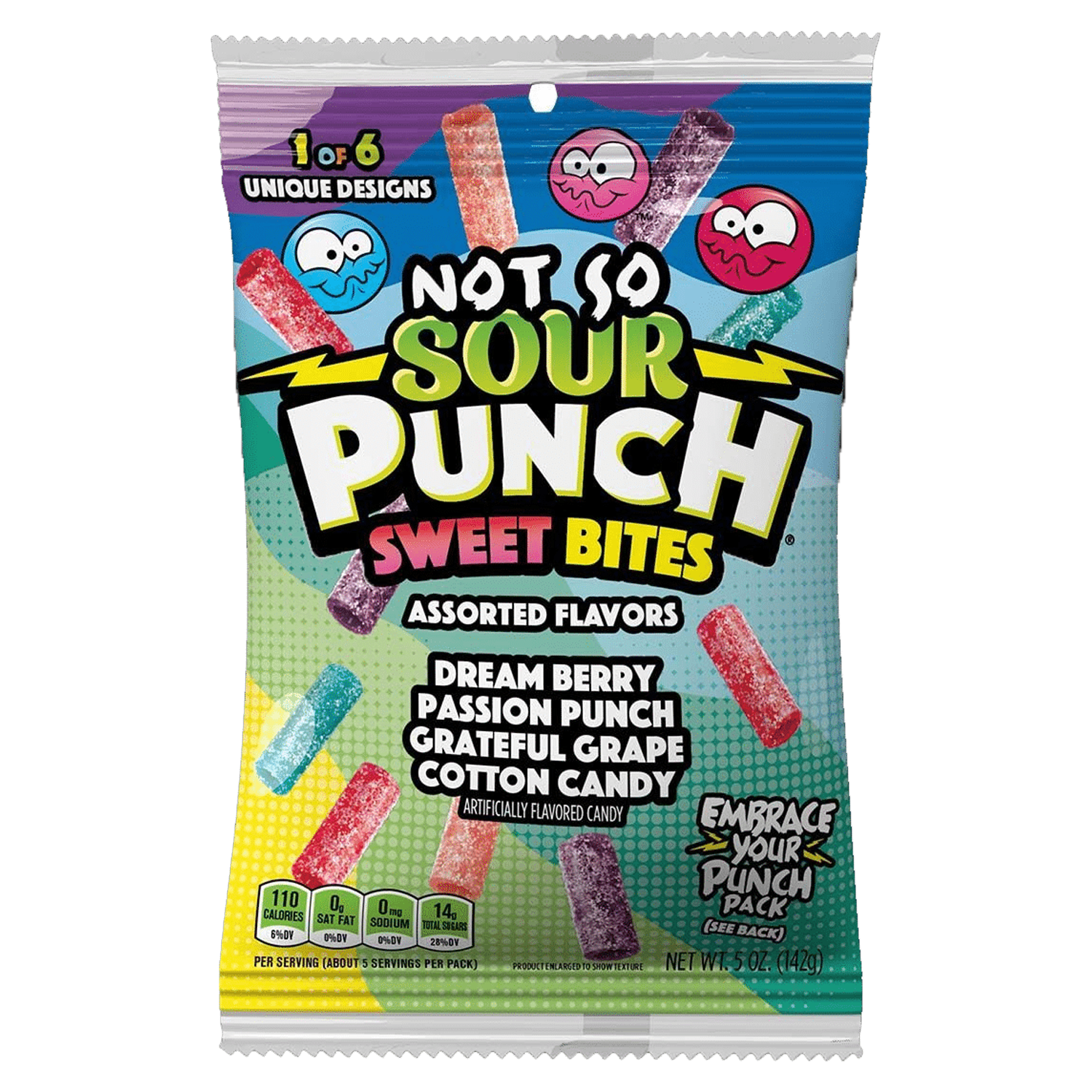 Sour Punch Not So Sour Sweet Bites Assorted Flavour 142g(Best Before Date 27/04/2026)