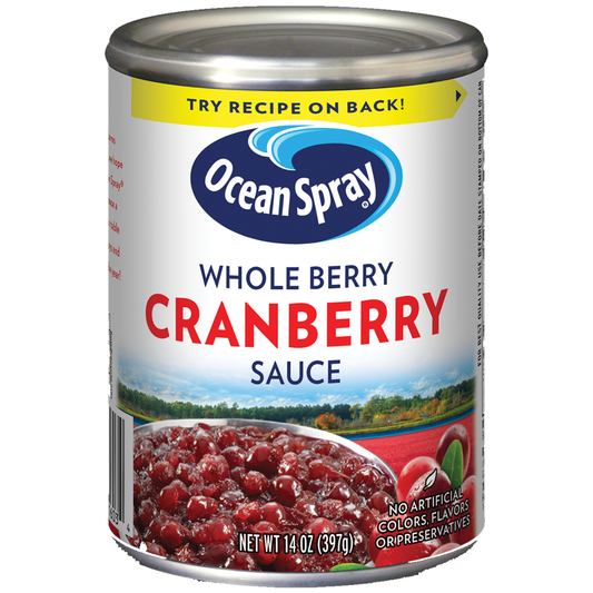 Ocean Spray Whole Berry Cranberry Sauce 397g (Best Before Date:-26/11/2025)