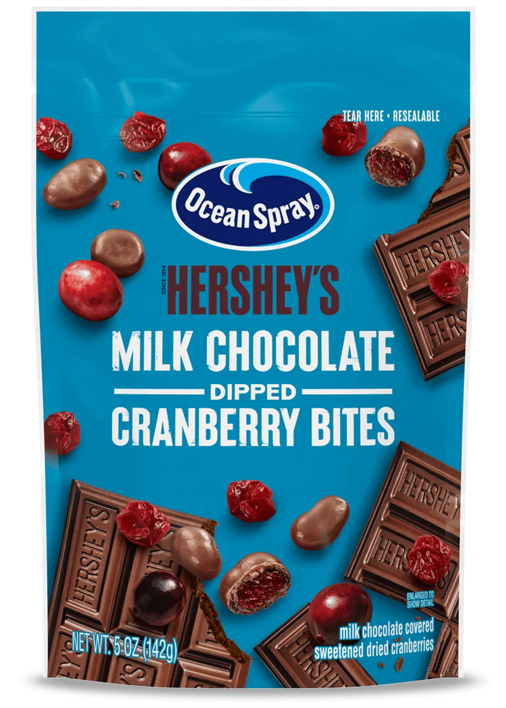 Ocean Spray Hershey's Milk Chocolate Dipped Cranberry Bites 142g