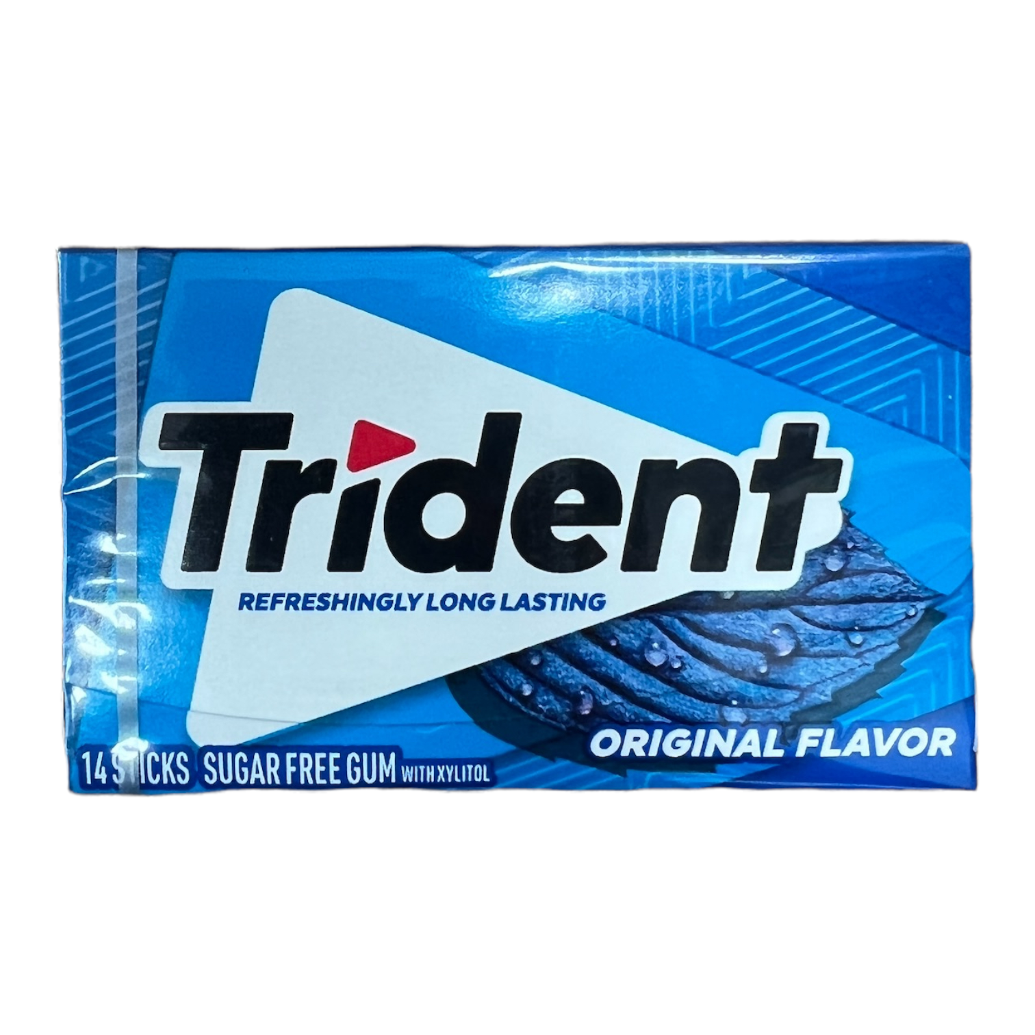 Trident Original Flavour Sugar Free Gum 14 Sticks (Pack of 12)