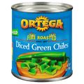 Ortega Fire Roasted Mild Diced Green Chiles 198g(Best Before Date 05/10/2025)