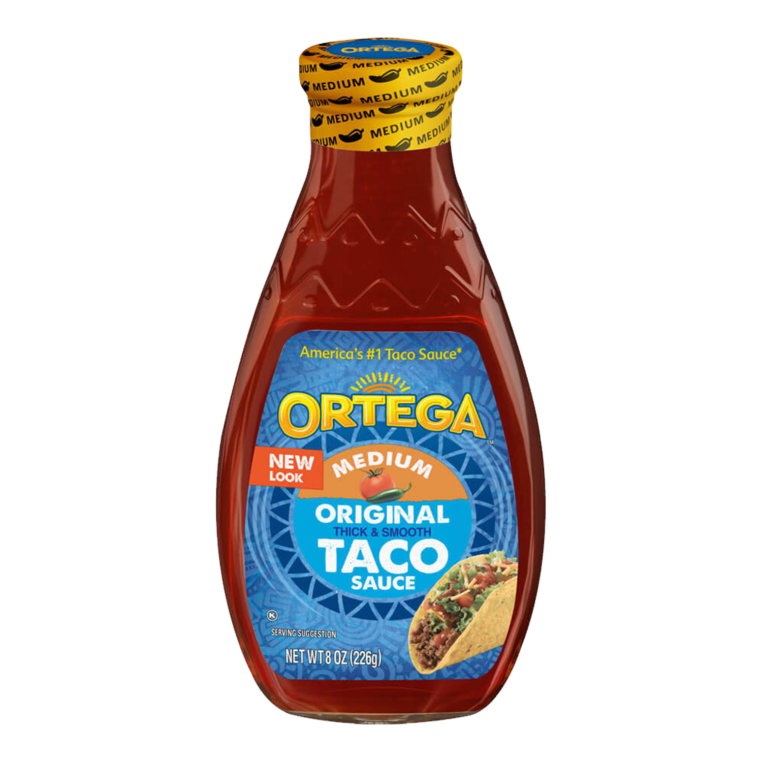 Ortega Original Medium Thick & Smooth Taco Sauce 226g