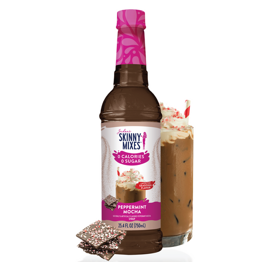 Skinny Sugar Free Peppermint Mocha Syrup 750ml (Best Before : 01 August 2026)