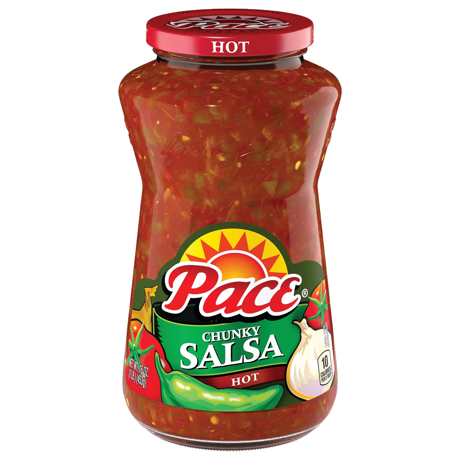 Pace Hot Chunky Salsa Sauce 453g (Best Before : 21 July 2026)