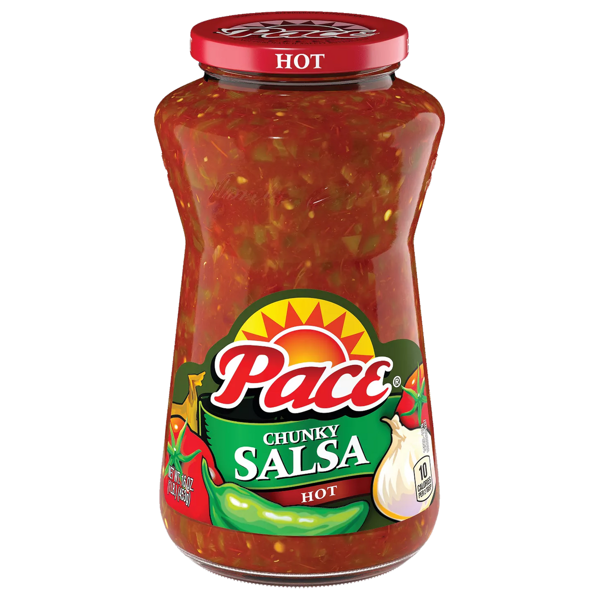 Pace Hot Chunky Salsa Sauce 453g (Best Before Date February 2025)
