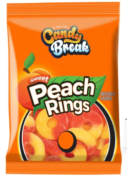 Candy Break Peach Rings Bag 113g