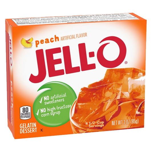 Jell-O Peach Gelatin Dessert Mix 85g