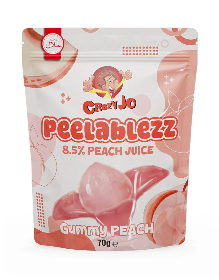 Crazy Jo Halal Peelablezz Peach 70g
