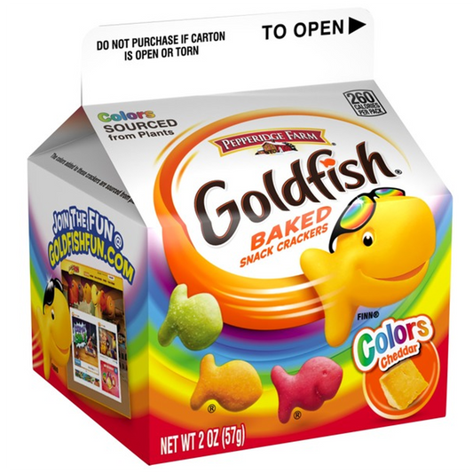 Pepperidge Farm Goldfish Cheddar Color Baked Snack Crackers 57g (Best Before : 20 August 2025)
