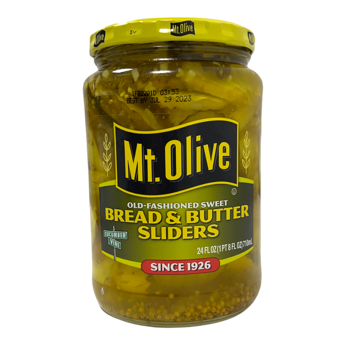Mt. Olive Bread & Butter Sliders 710ml (Best Before 04/2026)
