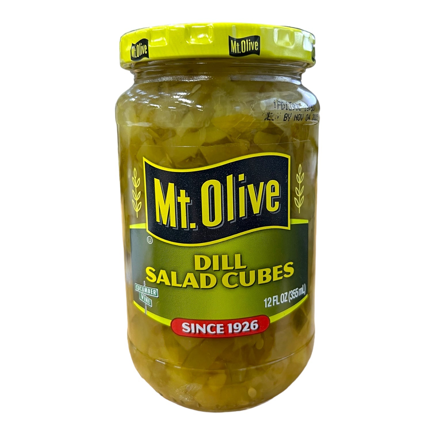 Mt. Olive Dill Salad Cubes 355ml (Best Before November 2025)