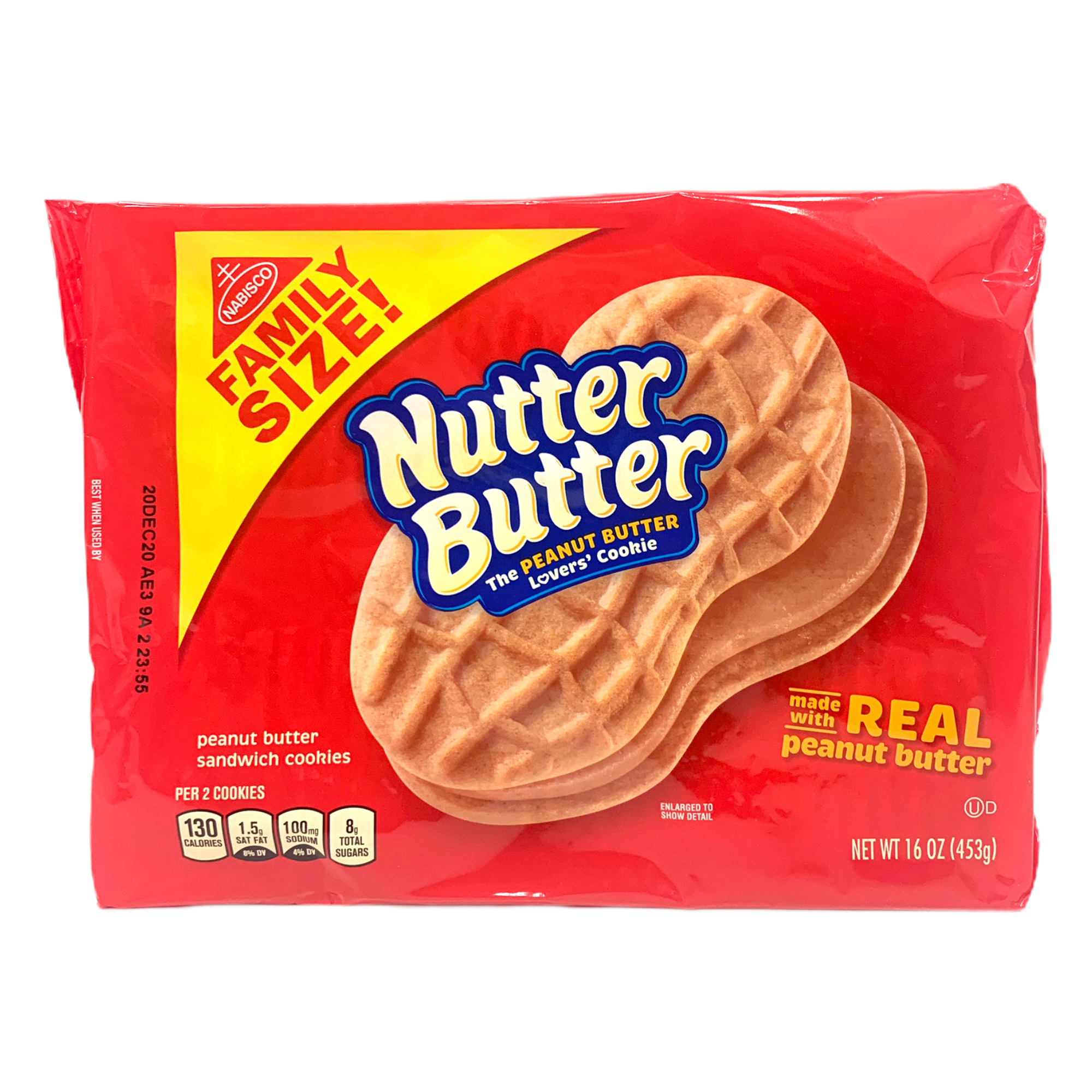 Nabisco Nutter Butter Peanut Butter Sandwich Cookies 453g (Best Before Date:- Oct/2026)