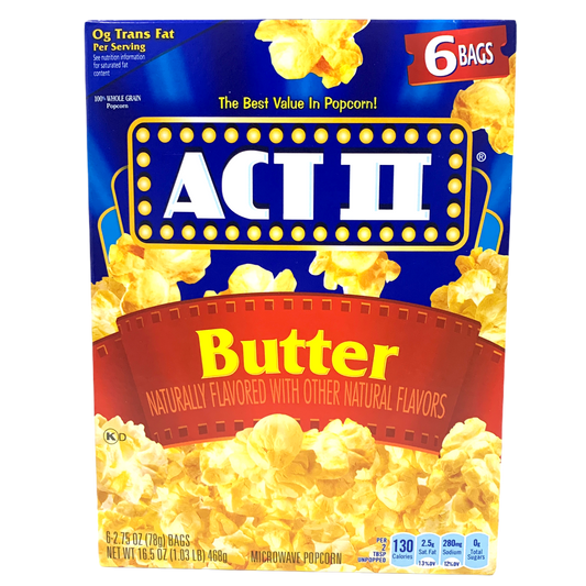 Act II Butter Microwave Popcorn 468g sold by American Grocer in the UK