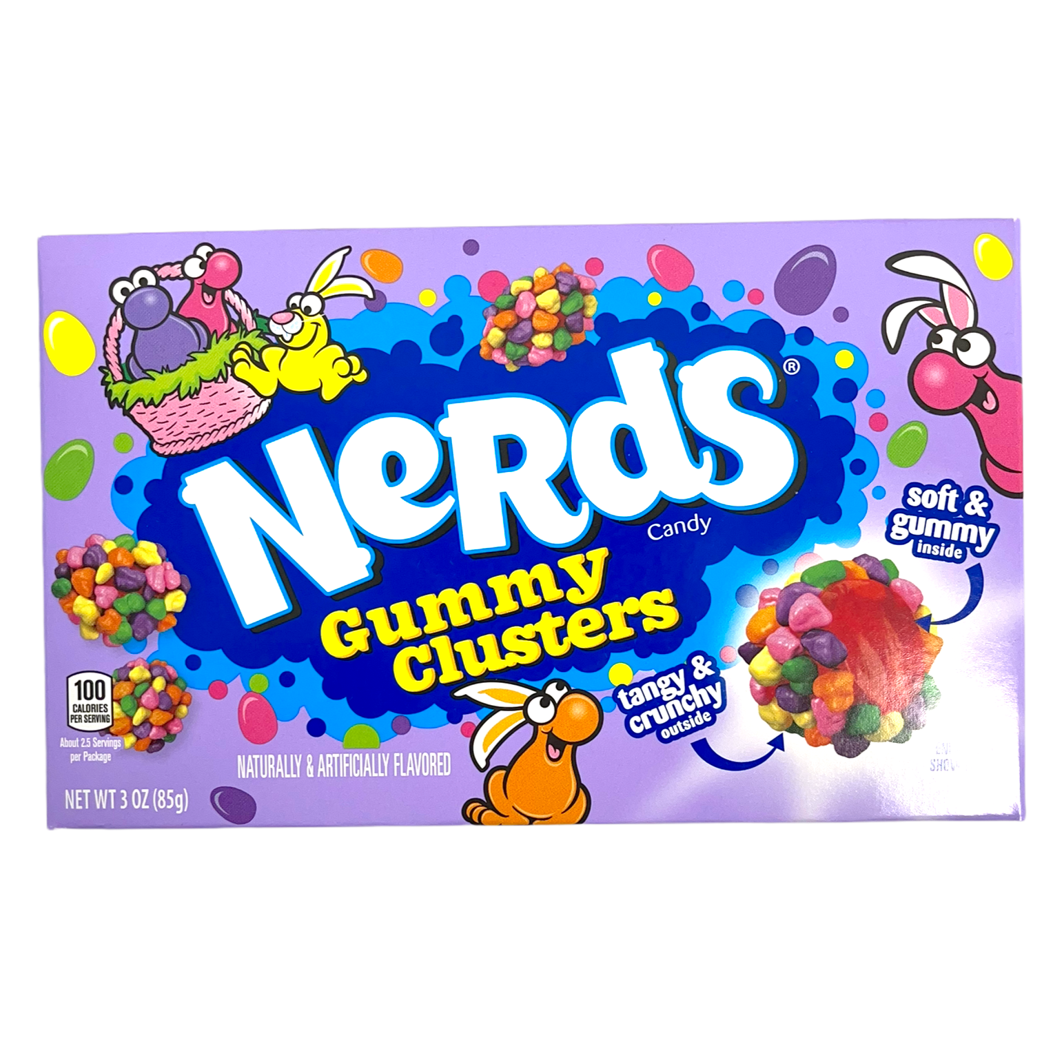 Nerds Rainbow Gummy Clusters Theatre Box 85g (Best Before Date 03/2026)