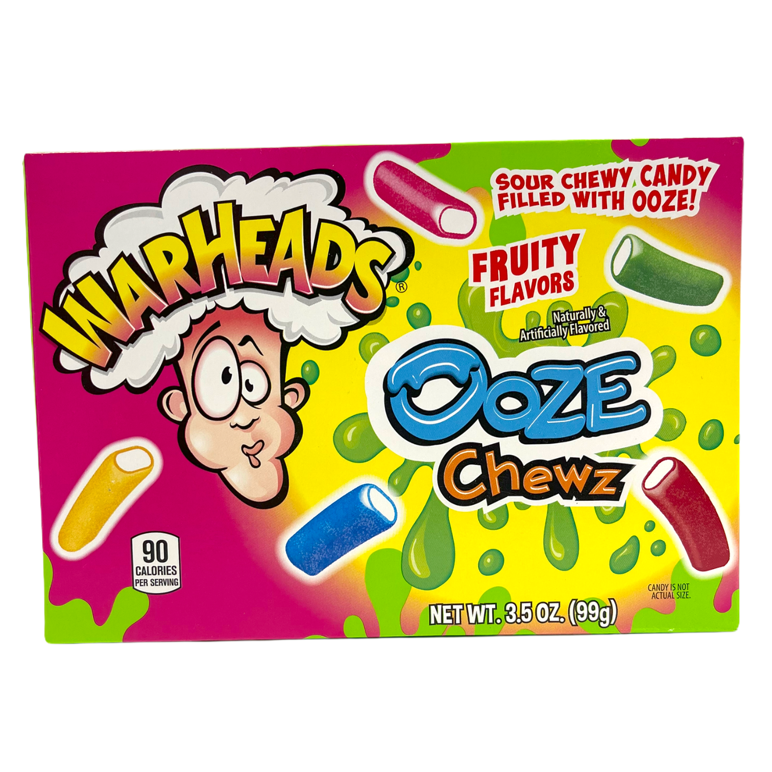 Warheads Ooze Chez Sour Chewy Candy Box 99g (Best Before 03/2026) (PACK OF 12)