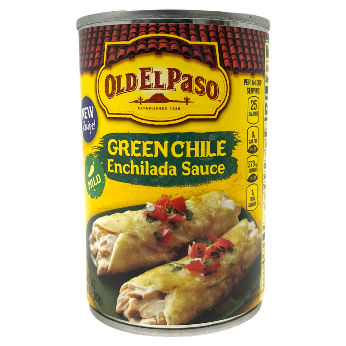 Old El Paso Mild Green Chile Enchilada Sauce 283g (Dented Tin)