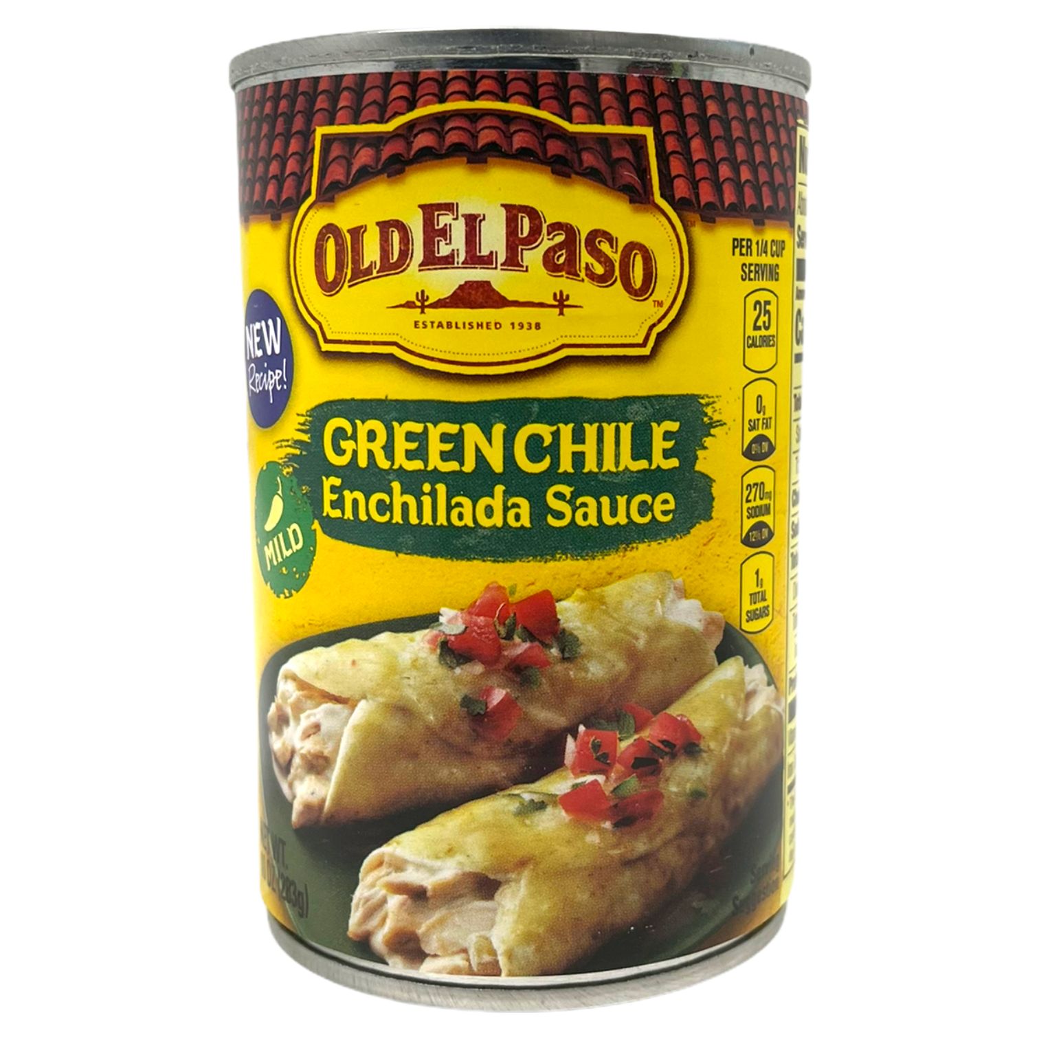 Old El Paso Mild Green Chile Enchilada Sauce 283g (Pack of 3) (Best Before Date July 2026