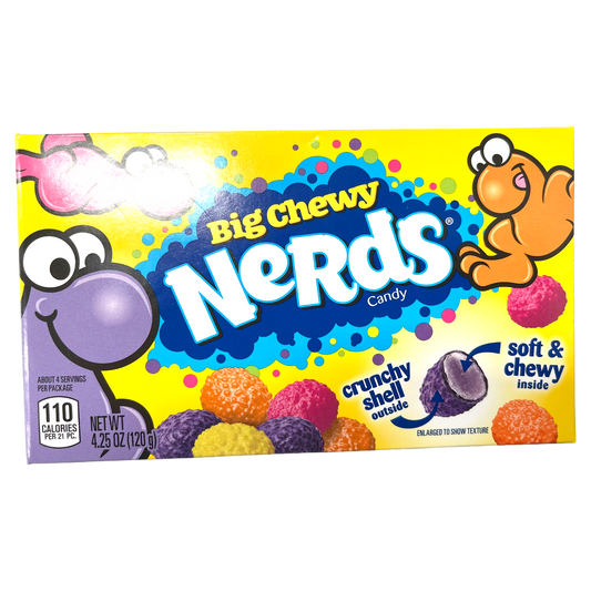 Nerds Big Chewy Candy Theatre Box 120g(Best Before Date 07/2025)