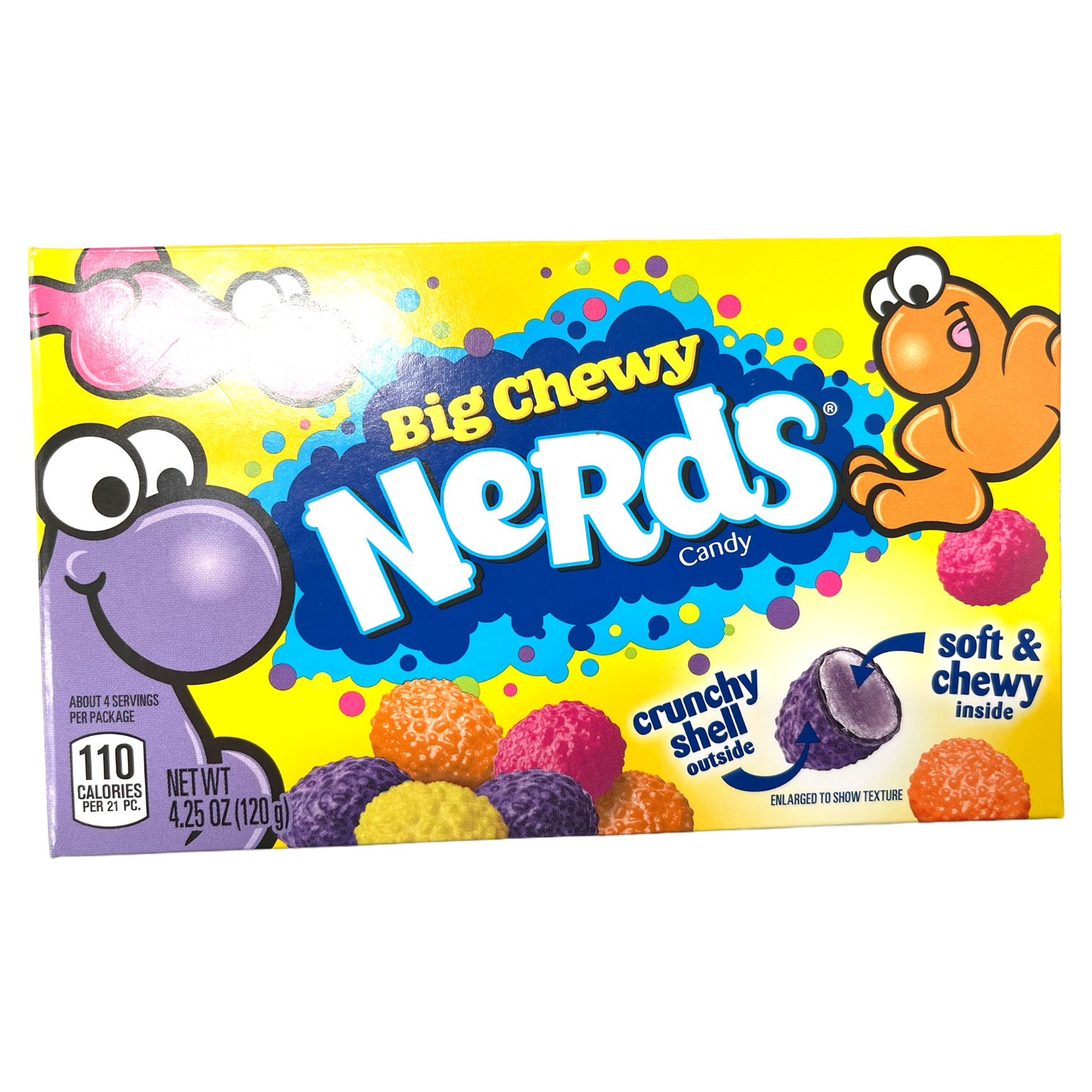 Nerds Big Chewy Candy Theatre Box 120g (Best Before Date 03/2026)