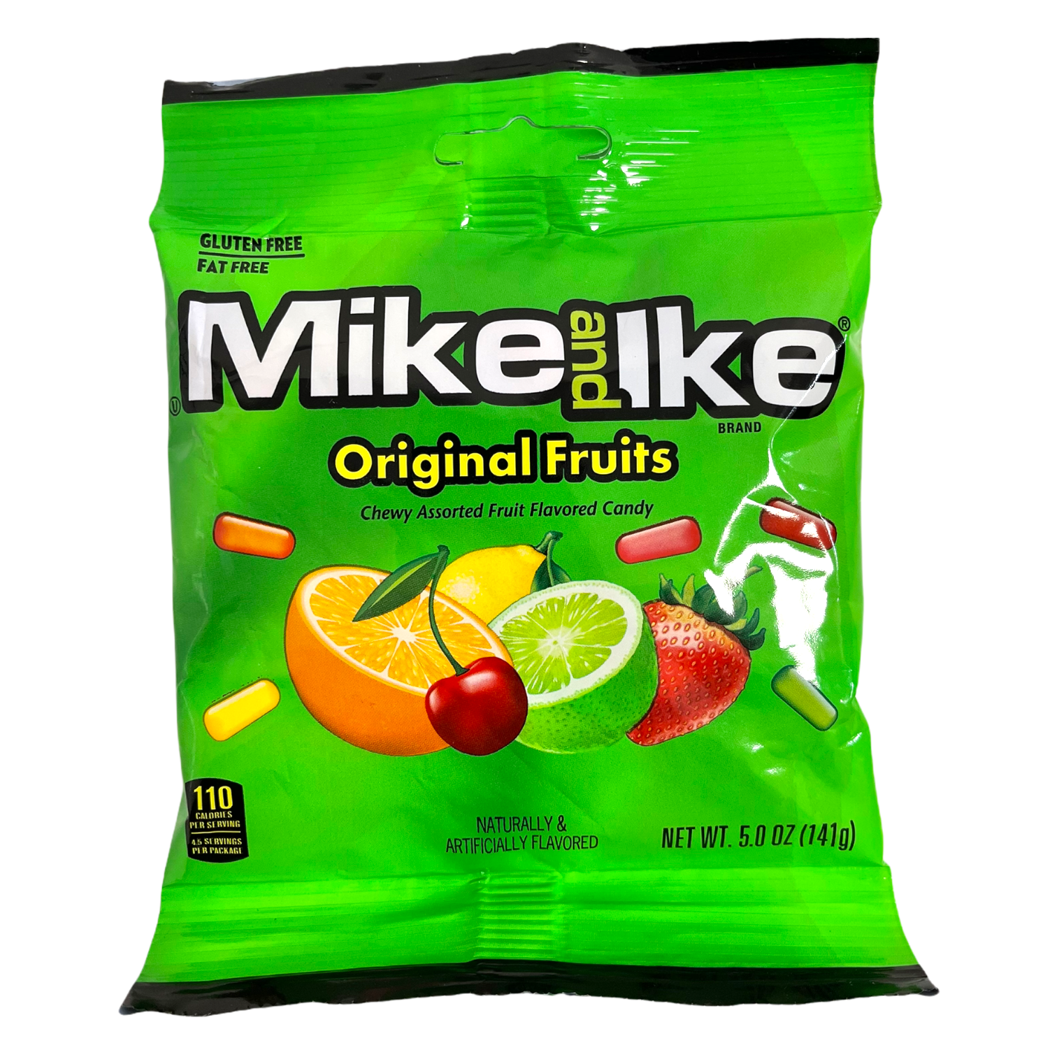 Mike and Ike Original Fruits Peg Bag 141g(Best Before Date :- 08/2025)