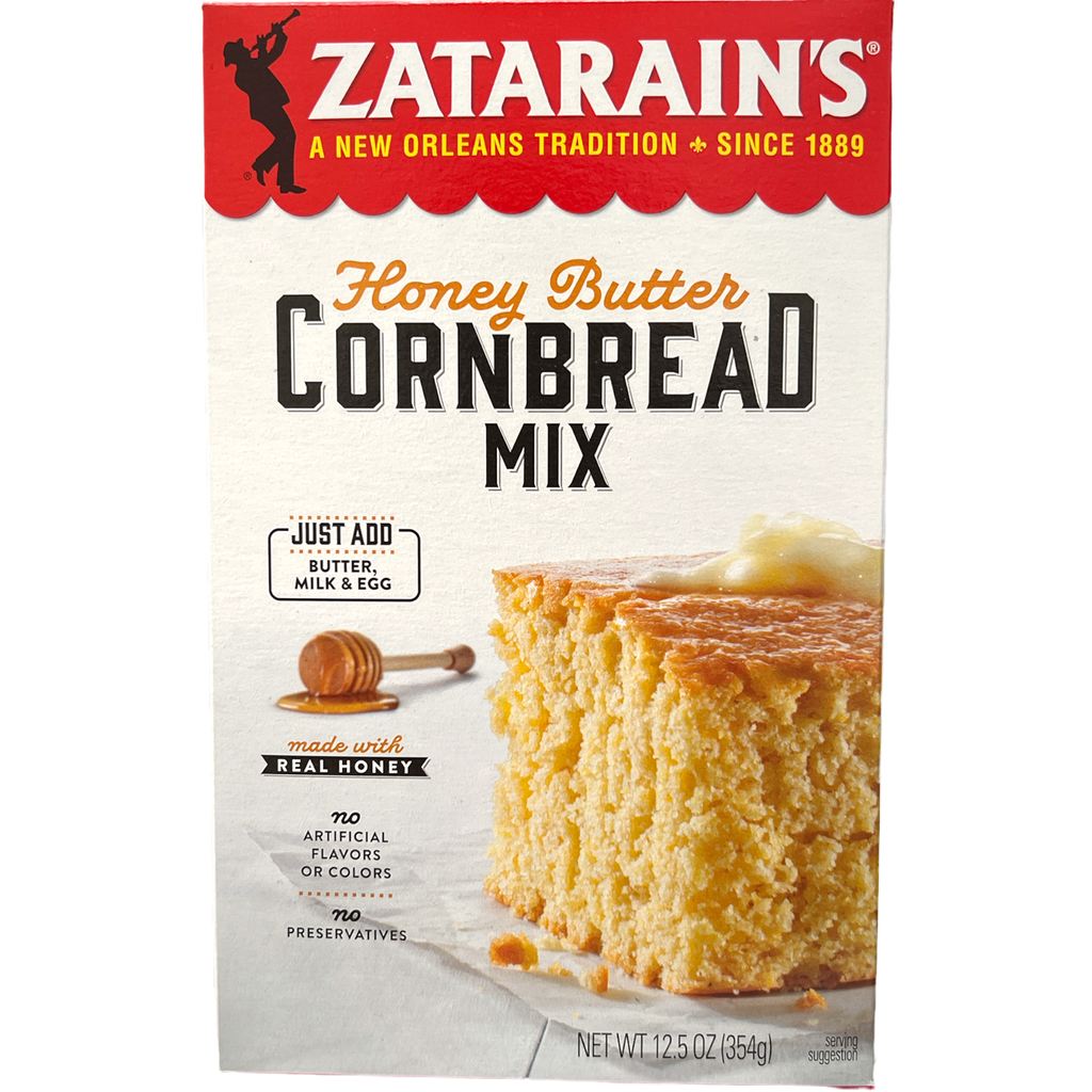 Zatarain's Honey Butter Cornbread Mix 354g (Damaged Box)