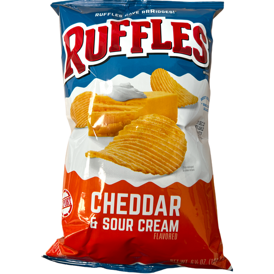 Ruffles Sour Cream & Cheddar Potato Chips 184.2g (Best Before : 31 July 2026)