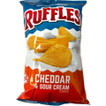 Ruffles Sour Cream & Cheddar Potato Chips 184.2g (Best Before Date:- Oct/2026)
