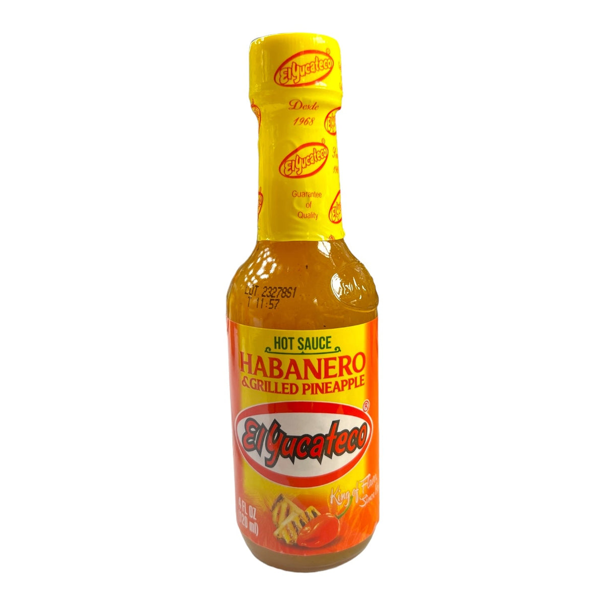 El Yucateco Habanero & Grilled Pineapple Hot Sauce 120ml(BBD DEC 2026)