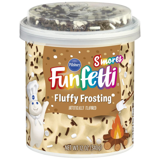 Pillsbury Funfetti S'more Fluffy Frosting 340g(Best Before Date 15/08/2025)