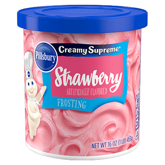 Pillsbury Creamy Supreme Strawberry Frosting 453g (Best Before : 06 May 2026)