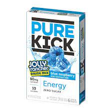Singles To Go Pure Kick Jolly Rancher Blue Raspberry Drink Mix 22.3g (6 Sticks)