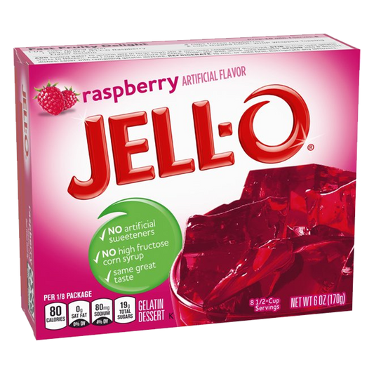 Jell-O Raspberry Gelatin Dessert Mix 85g