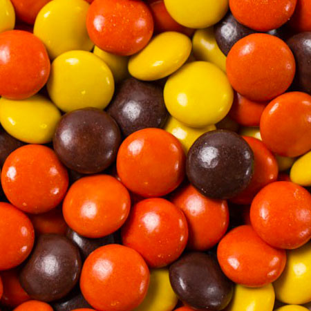 Reese's Pieces Peanut Butter Candy in Crunch Shell Loose 500g