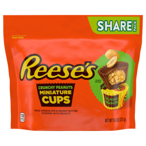 Resse's Crunchy Peanuts Miniature Cups 272g(Best Before Date:- 09/2025)