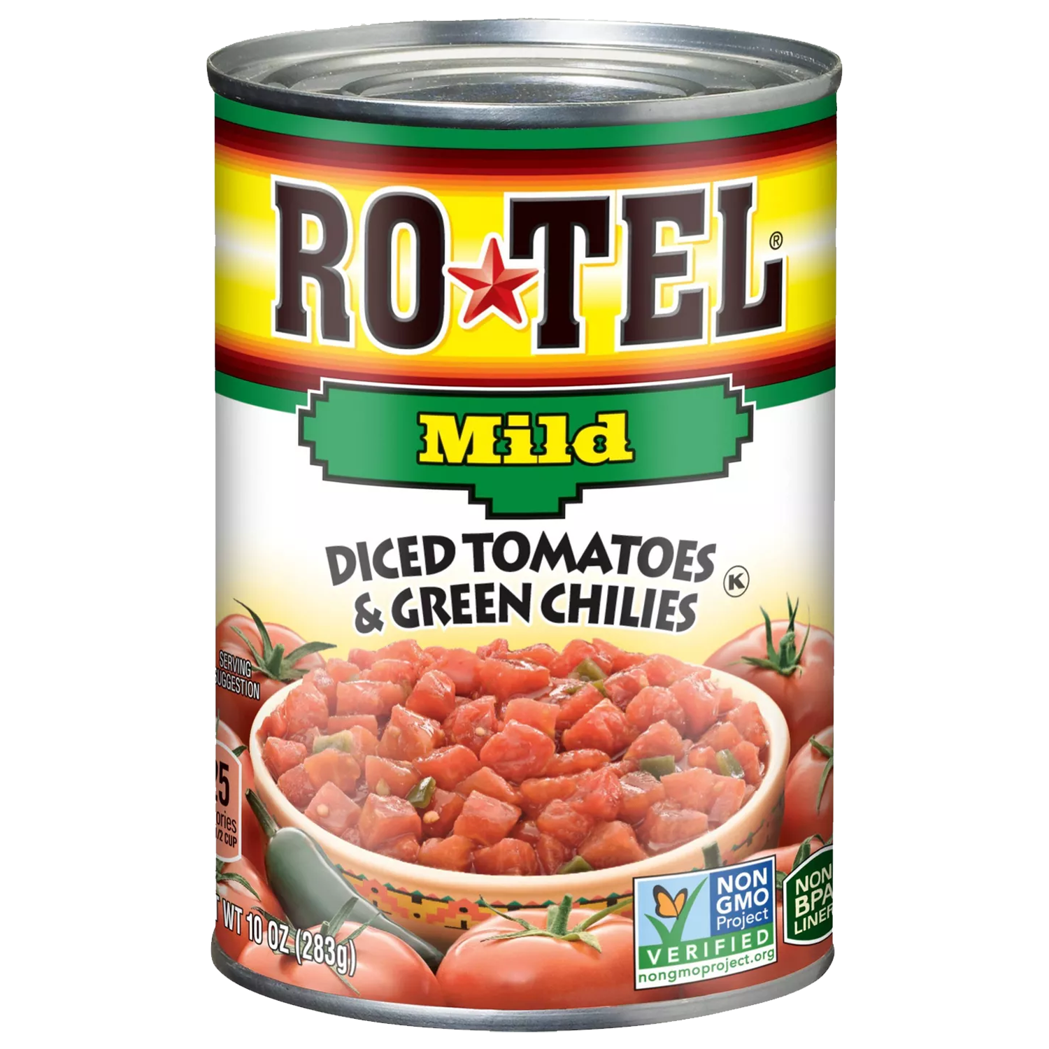 Ro-Tel MILD Diced Tomatoes & Green Chilies 283g (Pack of 3) (Best Before Date 07/2025)