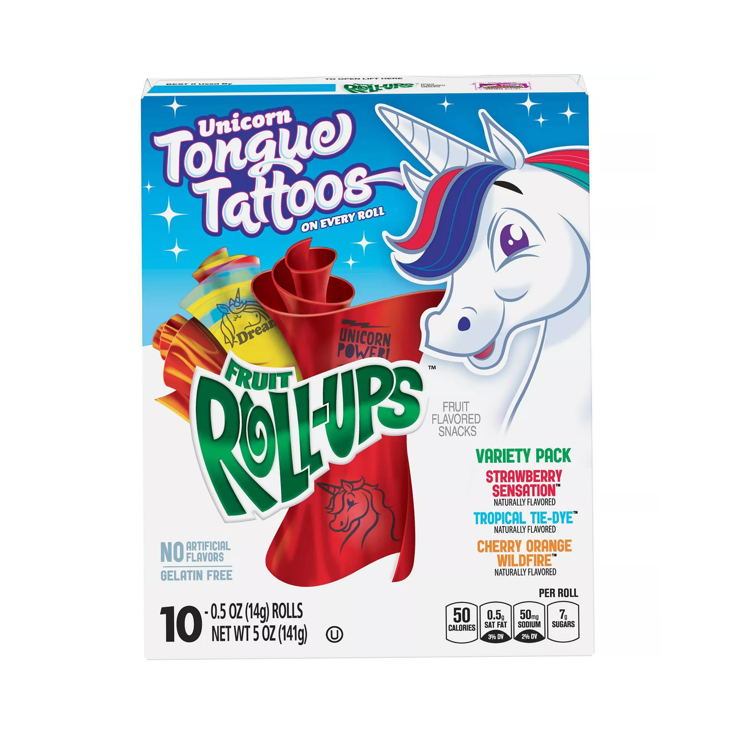 Fruit Roll-Ups Variety Pack Fruit Flavoured Snacks 141g (Best Before : 29 July 2026)