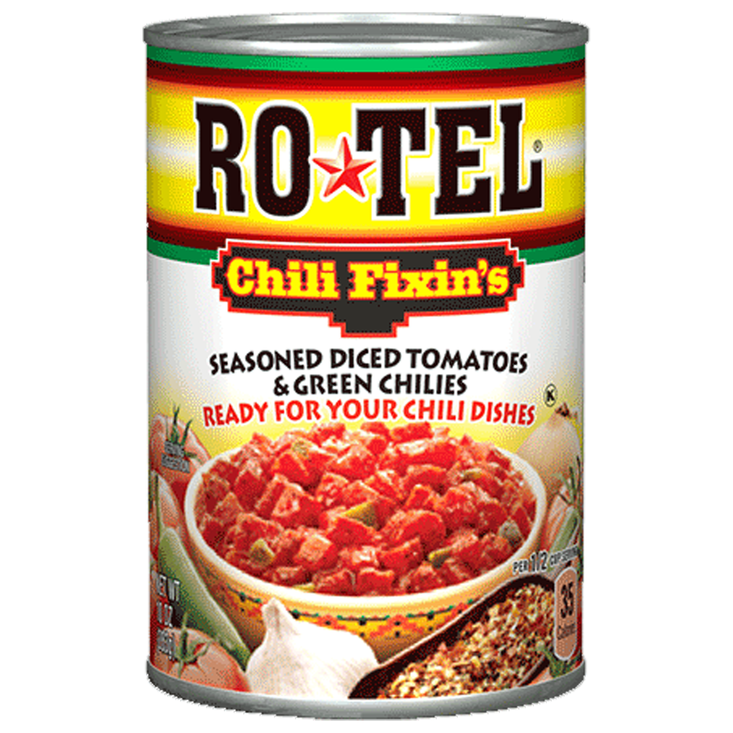 Ro-Tel Chilli Fixin's Diced Tomatoes & Green Chilies 283g (Best Before : 21 Sep 2026)