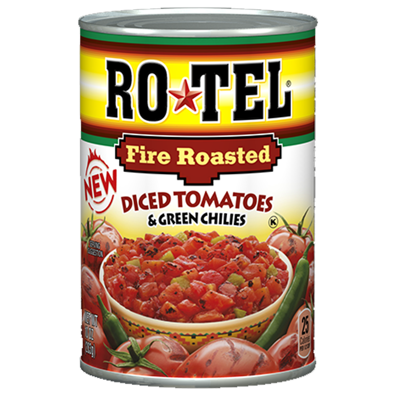 Ro-Tel Fire Roasted Diced Tomatoes & Green Chilies 283g (Best Before : 05 August 2026)