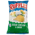 Ruffles Sour Cream & Onion Potato Chips 184.2g (Best Before : 30 June 2026)