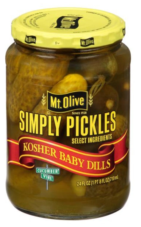 Mt Olive Simply Kosher Baby Dills  710ml