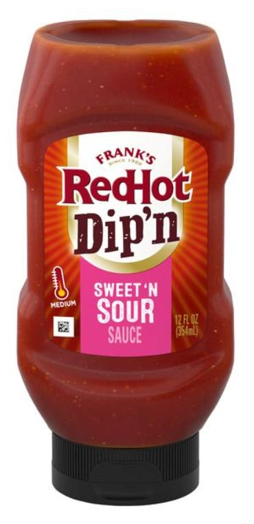 Frank's RedHot Dip'n Sweet 'N Sour Sauce 354ml (Best Before : May 2026)