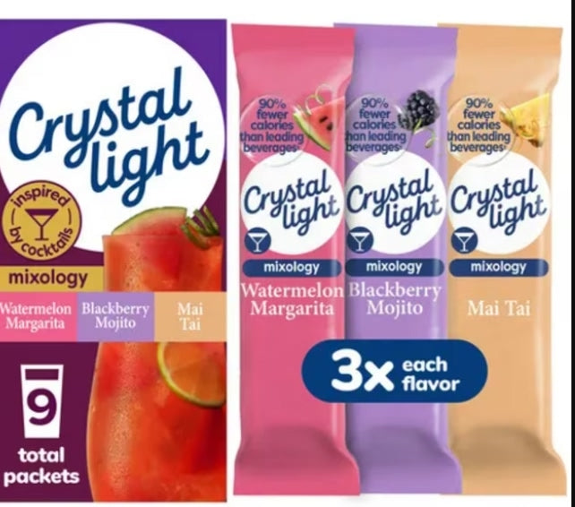 Crystal Light On The Go MIXOLOGY Variety Pack 33g (Best Before : 29 June 2026)