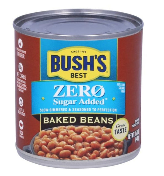Bush's Zero Sugar Baked Beans 447g (Best Before : March 2026)
