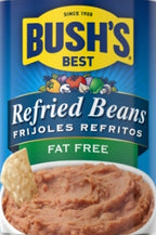 Bush's Best Refried Frijoles Refritos Fat Free Beans 454g
