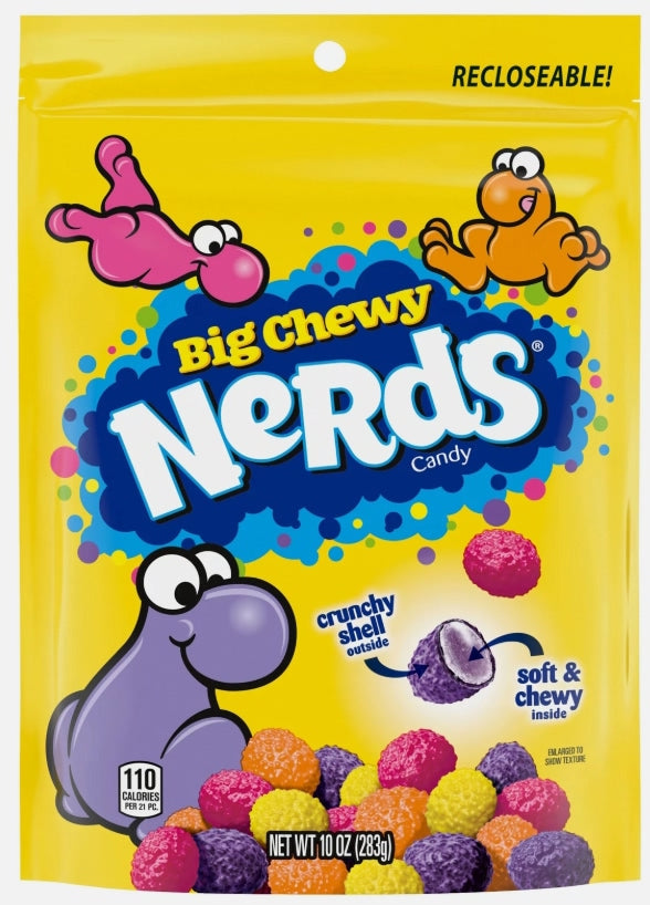 Nerds Big Chewy Candy Bag 283g Pouch (Best Before Date 02/2026)