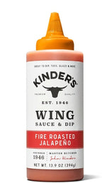 Kinder's Wing Sauce & Dip | Fire Roasted Jalapeno (Best Before : 3 Oct 2025)