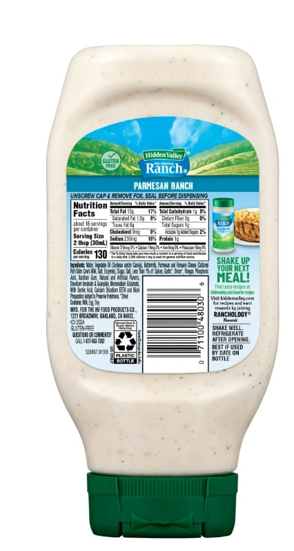 Hidden Valley Original Ranch Parmesan Topping & Dressing 473ml