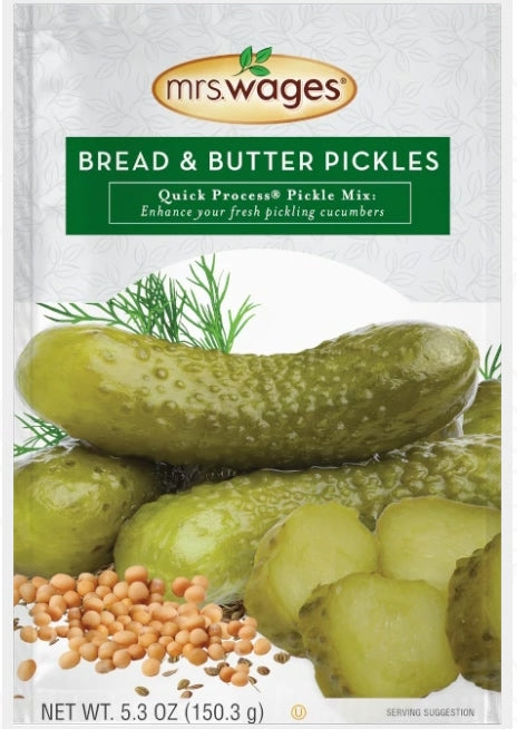 Mrs Wages Bread and Butter Pickle Mix 150g (Best Before : 15 May 2026)