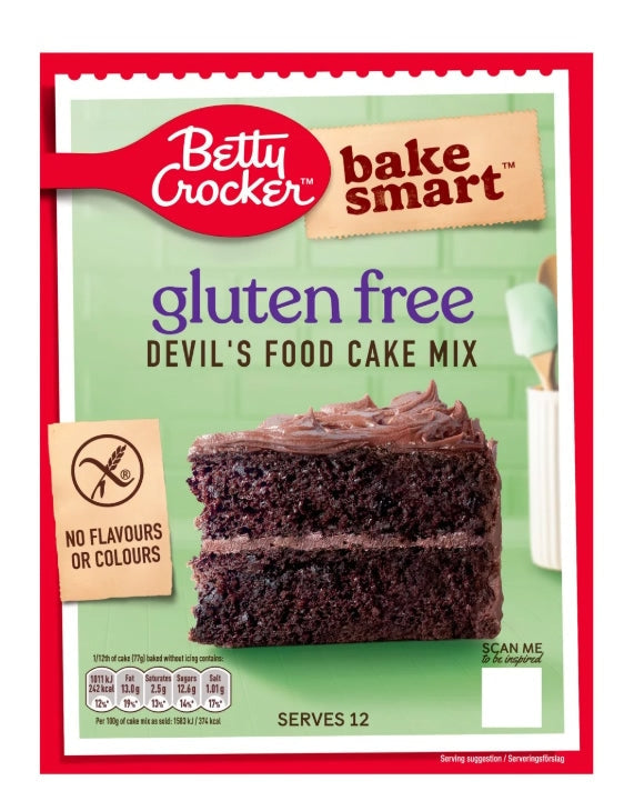 Betty Crocker (EU) Gluten Free Devil's Food Cake Mix 425g