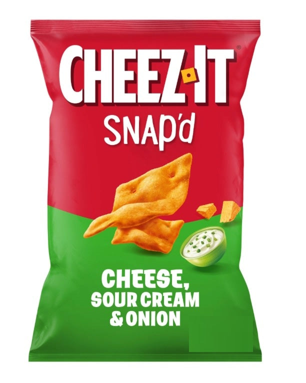 Cheez-It Snap'd Cheddar Sour & Cream Baked Snacks 212g (Pack of 3) (Best Before : 18 Nov 2025)